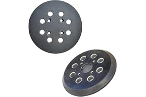HSHTTKL 2 Pack 5 inch 8 Holes Sander Backing Pad, Hook and Loop, Replacement Pad for Random Orbit Sander