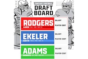 THE FOOTBALL DR Fantasy Football Auction Draft kit 2024 - BIG Salary Labels & BIG Draft Board 5' X 4.5'