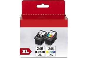 WEKVA 245XL Black and The 246XL Color Replacement for Canon 245XL 246XL Combo Pack Works for Canon Pixma MX490 MX492 MG2522 MG3022 MG2520 TS3100 TS3122 TS3300 TS3322 TR4522 Printer (1 Black, 1 Color)