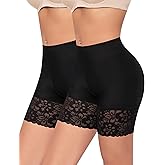 Slip Shorts for Under Dresses Women Anti Chafing Underwear Seamless Boyshorts Panties Lace Under Shorts