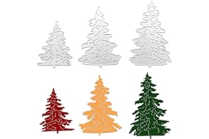 YETUAB Christmas Stamps and Dies for Card Making, Christmas Tree Die Cuts for Card Making, Christmas Cutting Dies, Christmas Scrapbooking Embossing Album Craft Card Making Supplies
