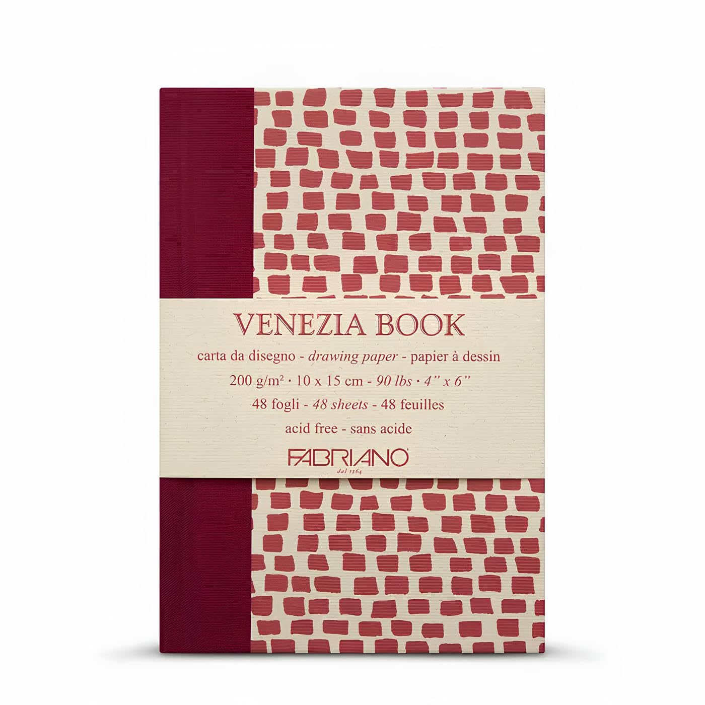 FABRIANO Venezia Notebook, Paper, White, 10 x 15 cm, Set of 48 Pieces