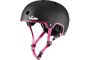 TurboSke Skateboard Helmet, BMX Helmet, Multi-Sport Helmet, Bike Helmet for Kids, Youth, Men, Women