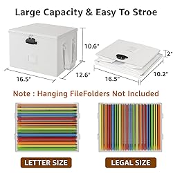 ROSONG Fireproof Document Box File Organizer