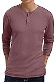 Sailwind Men's Long Sleeve Waffle Henley Casual