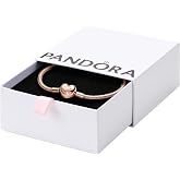 PANDORA Heart Clasp Snake Chain Bracelet - Heart Clasp - Romantic Jewelry for Her with Gift Box - Compatible Moments Charms