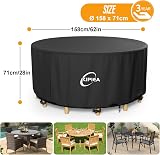 Kipiea Extra Large Garden Furniture Covers 300x300x71cm Waterproof 420D view 2