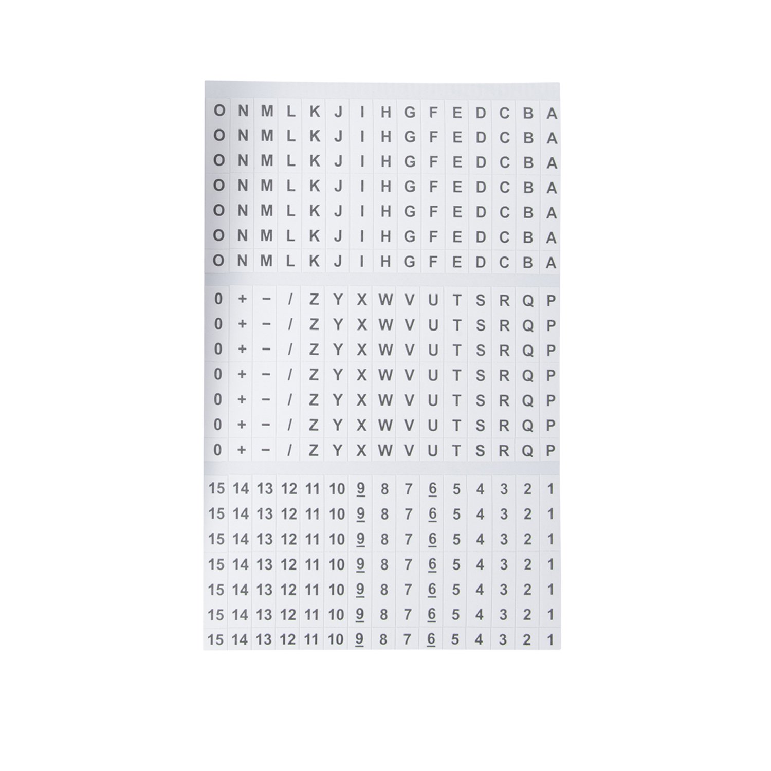 Gardner Bender 42-028 A-Z, 0-15 and Symbols Pocket Pack Wire Markers