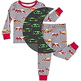 PATPAT Bamboo Viscose Pajama Sets for Toddler Boys & Girls Baby Kids, Ultra-soft Snug fit Pjs Sleepers for Birthday Holiday