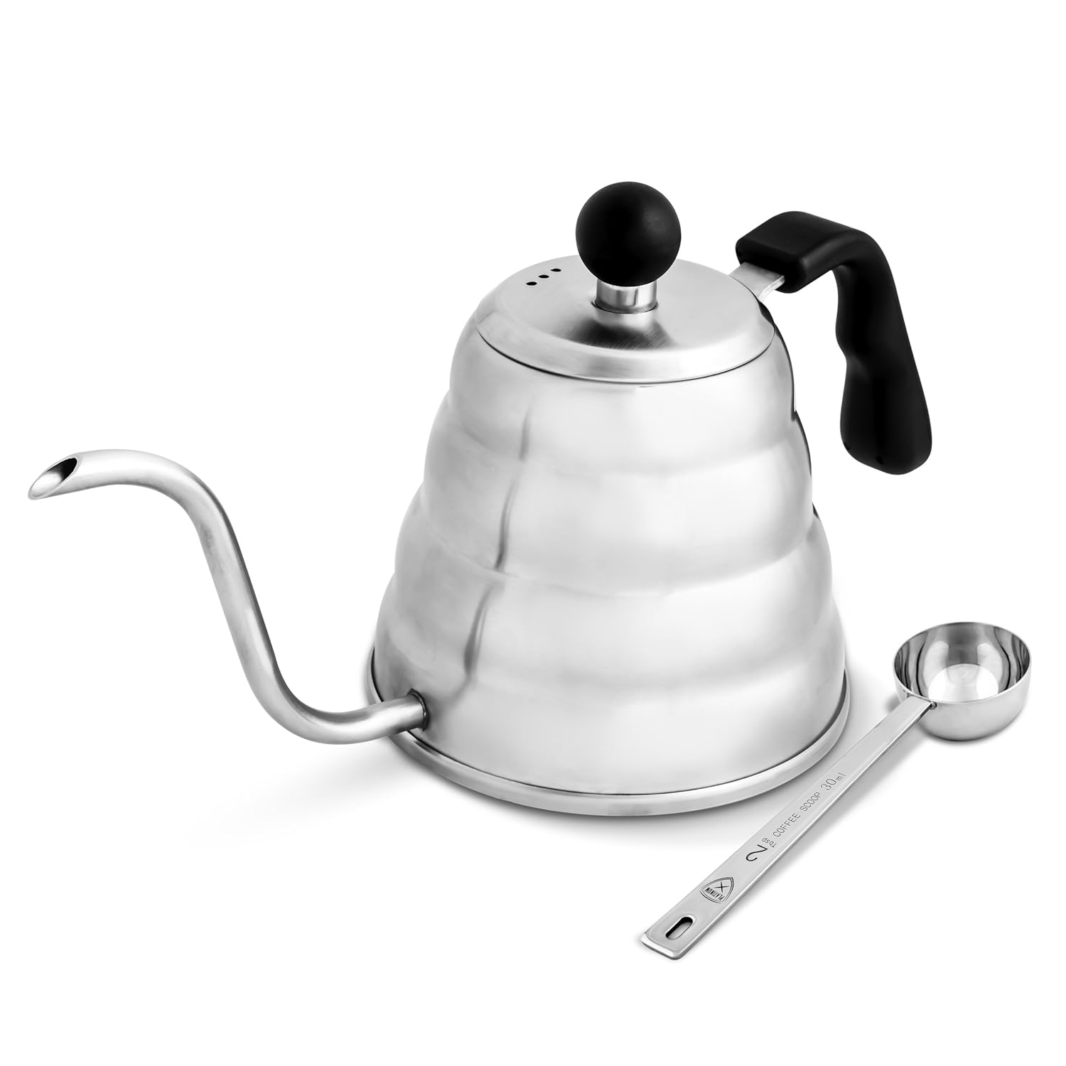 Pour Over Kettle for Coffee & Tea by Platinum-X, 1.2 L with Gooseneck Spout for Optimum Water Control & Temperature, Includes FREE Scoop, Perfect for Baristas and Coffee Lovers