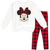 Disney Minnie Mouse Fleece Sweatshirt and Leggings Outfit Set Infant to Big Kid Sizes (12 Months - 14-16)