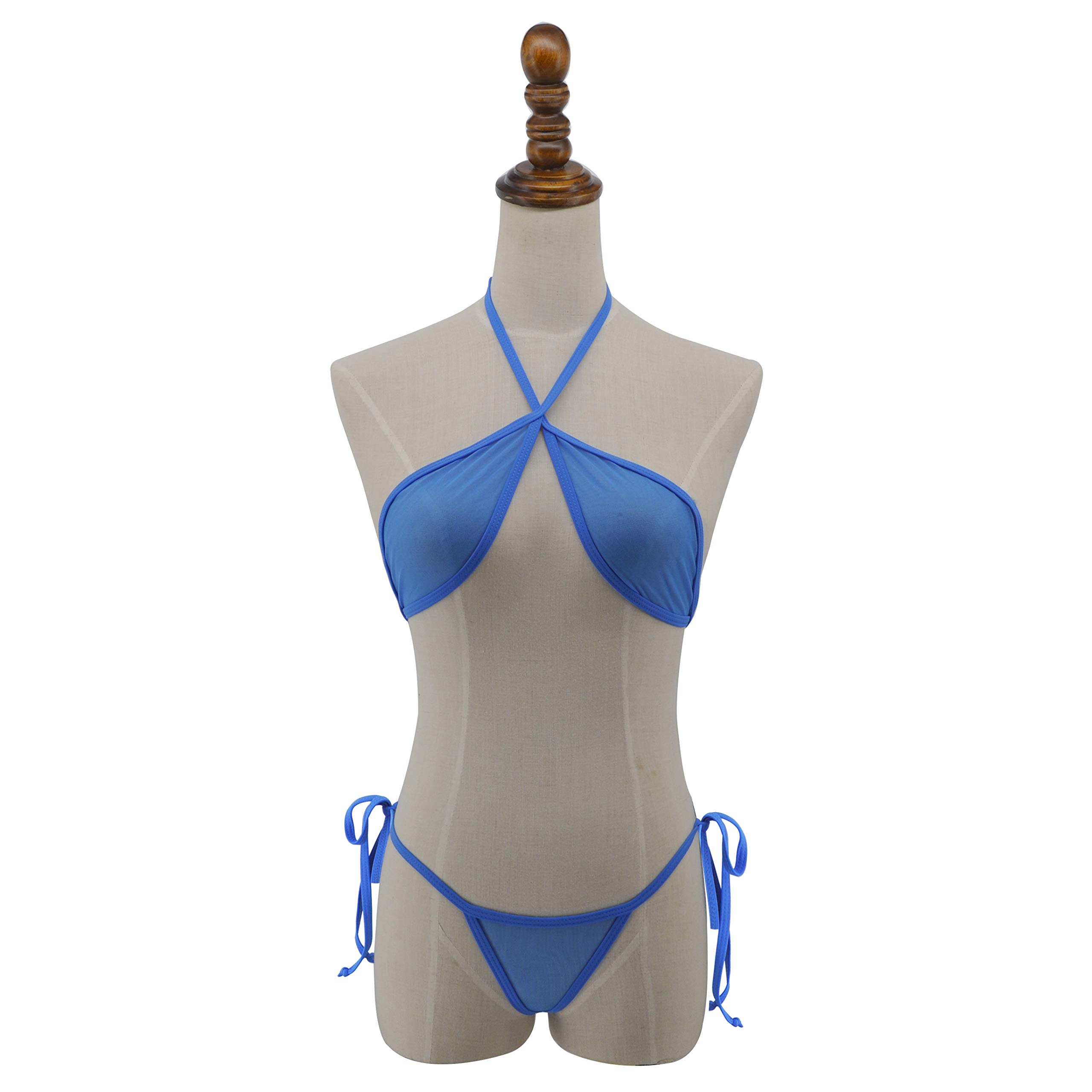 Extrem Durchsichtiger Micro-Bikini – Bandeau-Oberteil & Brasil-Tanga Aus Sexy Mesh