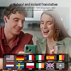 AI Language Translation Earbuds, 3-in-1 Translator