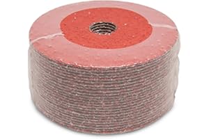 5" x 7/8" Premium 36 Grit Ceramic Resin Fiber Discs - 25 Pack