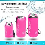 Ultra Dry Adventurer Premium 5 L Waterproof Dry Bag Pink with Phone Case view 2