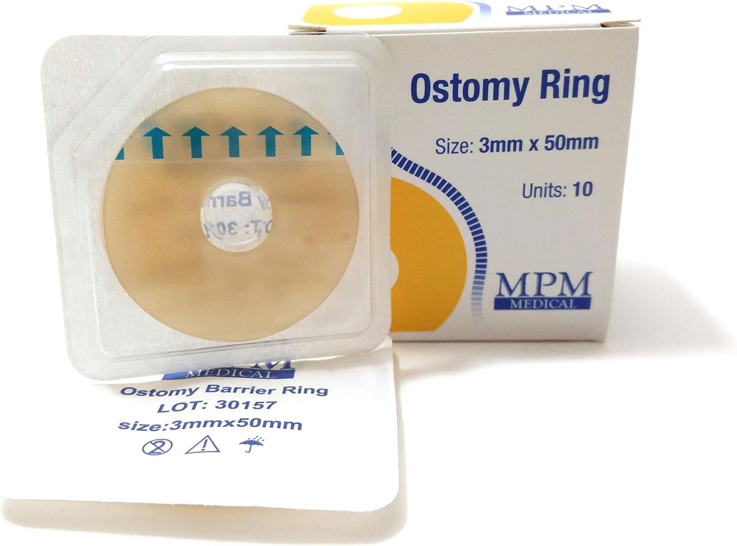 Ostomy Barrier Ring, 2" (50mm), Box of 10, by MPM Medical: Health & Personal Care
