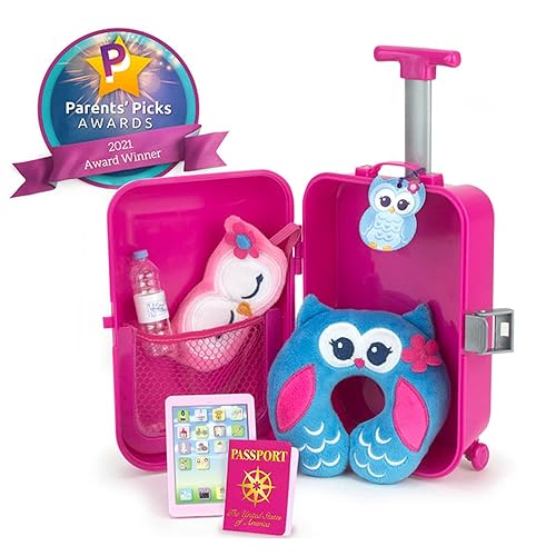 Sophia's Travel Accessories Plus Suitcase Set with Sleeping Mask