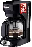 Mueller 12-Cup Drip Coffee Maker - Borosilicate Carafe, Auto-Off, Reusable Filter, Anti-Drip, Keep-Warm Function, Clear Water Level Window Coffee Machine, Kitchen Essentials & Accessories