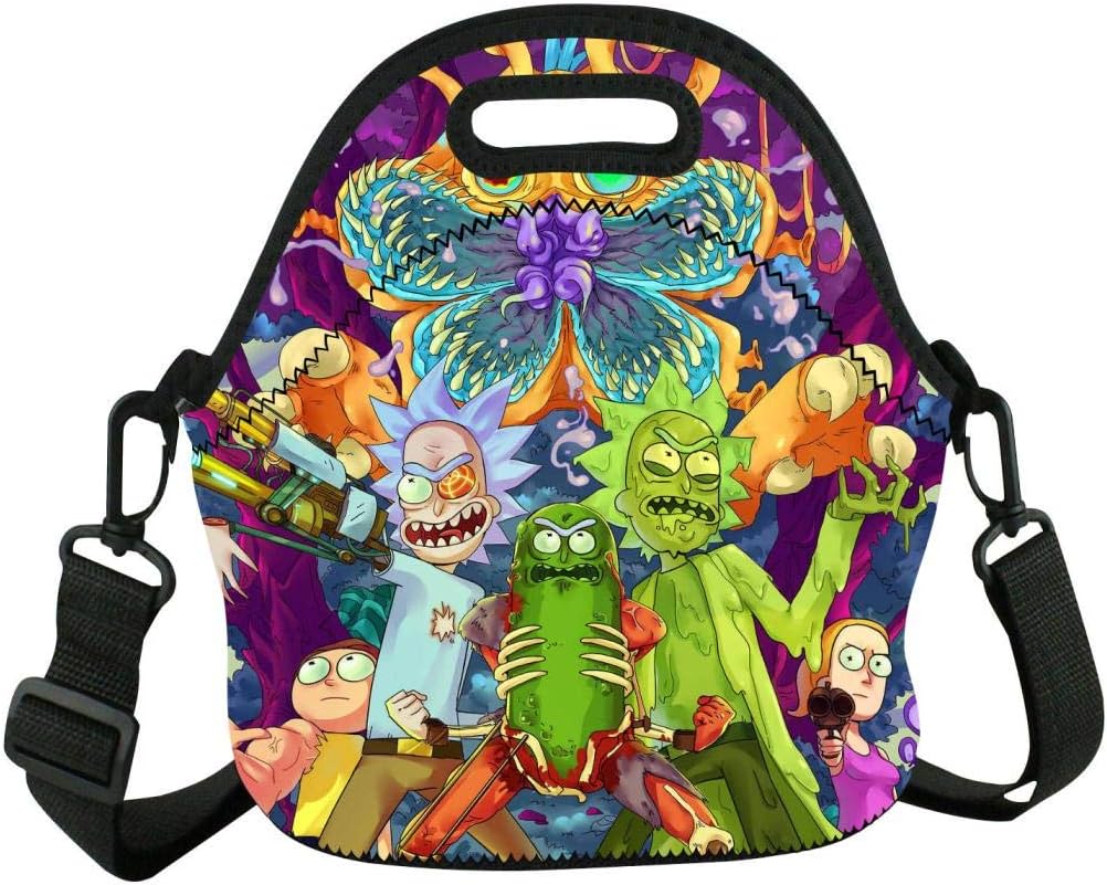 rick and morty lunch bag