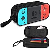 TILYTADLY Large Pencil Case for Boys - Boys Pencil Pouch with Zipper Compartments - Big Capacity Pen Box Gamer Pen Bag Organizer for Kids Teens School