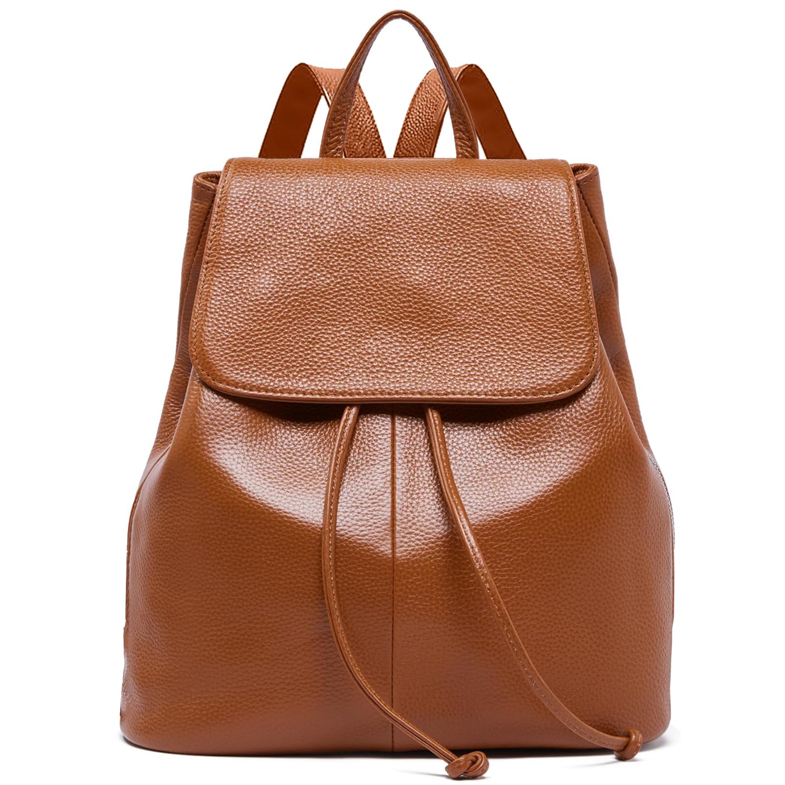 Photo 1 of BOYATU Leather Backpack Purse for Women: Ladies Travel Fashion Back Pack - Genuine Leather Bag Casual Handbags for Work (Brown)