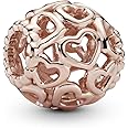 PANDORA Jewelry Open Your Heart Rose Charm, No Box