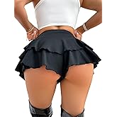 Women Sexy Booty Shorts Ruffle Rave Cheeky Skorts