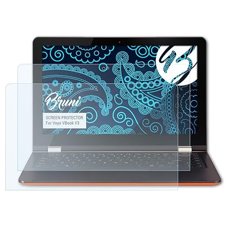 Bruni Schutzfolie für Voyo VBook V3 Folie, glasklare Displayschutzfolie (2X)