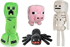OVITTAC Creeper Plush, Piggy, Skeleton Shooter, Little Spider Plush Game Plush Stuffed Toys, Birthday Gifts for Kids and Fans…