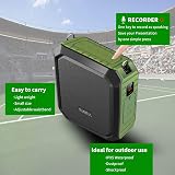SHIDU Portable Voice Amplifier 18W with Wired Headset Mic IPX5 Bluetooth Speaker view 6