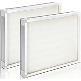 2 Packs F301H HEPA Filter, AS-550 Air Scrubber Stage 2 HEPA 550 Air Filter Compatibile with BlueDri,16 x 19 x 2" Air Shield 550 HEPA Air Scrubber Filter for BlueDri, Dri-Eaz, Phoenix, and Bear