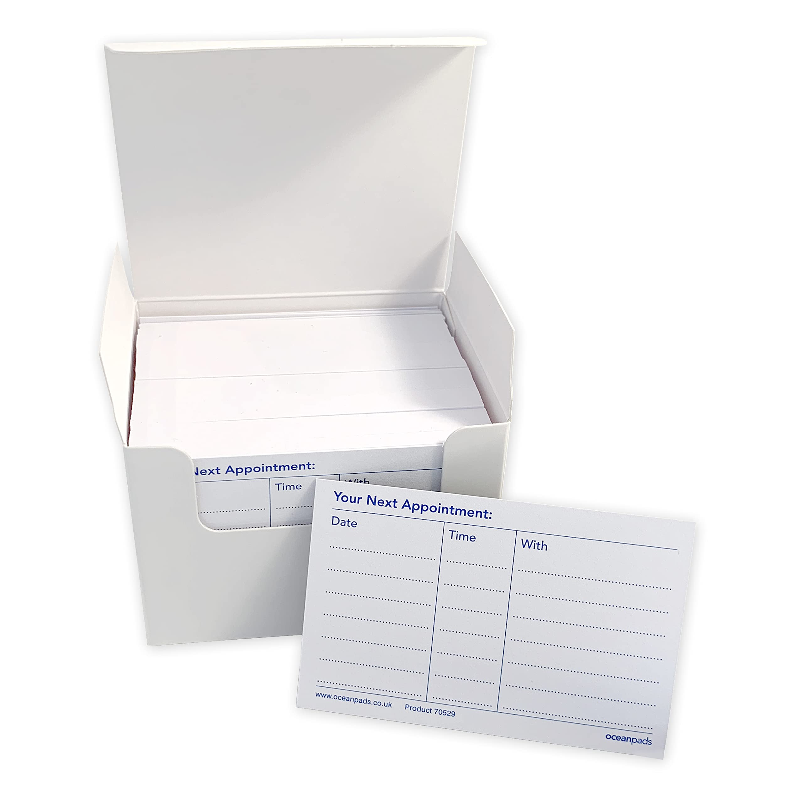 Appointment Reminder x 200 in a Handy Dispenser-Style Box – Ideal for Medical & Dental Practices, Salons, Spas, Beauticians, Hairdressers, Veterinary Clinics, Physios, Therapists... (ref. 70529)
