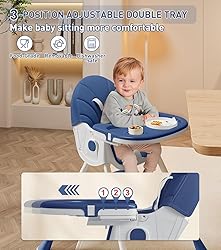 Baby High Chair, 5 in 1 High Chairs for Babies and