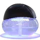 ap airpleasure Water-Based Purifier Air Washer, Air Revitalizer & Freshener, Air Fresher with 7 LED Color Changing Light for Rooms (Black)
