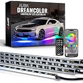 OPT7 Aura DreamColor Underglow Chasing Lights for Car with APP &amp; Remote | Waterproof Aluminum Frame, RGBIC LED Bar, Rainbow Ground Effects, Exterior Neon Accent Lighting, Music Sync Decor, 12V