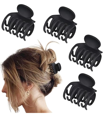 Amazon.com : France Luxe Double Tooth Claw Clip - Caramel  display picture 1