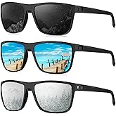 KALIYADI Polarized Sunglasses for Men, Lightweight Sun Glasses with UV Protection for Driving Fishing Golf