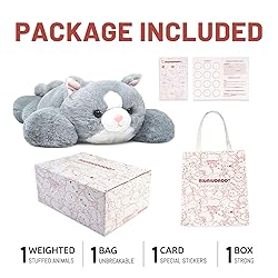 NiuniuDaddy 23.6" | 5 Pounds Grey Cat Weighted