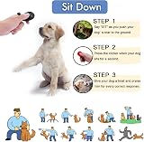 Acehome 2 Pack Dog Training Clicker with Wrist Strap Pink Green view 5