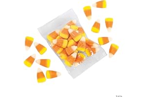 Fun Express Candy Corn Assorted Flavors - 32 Packs of Classic Halloween Candy Corn Mix - Perfect Goodie Bag Fillers, Delight Trick-Or-Treaters with 17 Bulk Candy Corn Pieces Per Bag