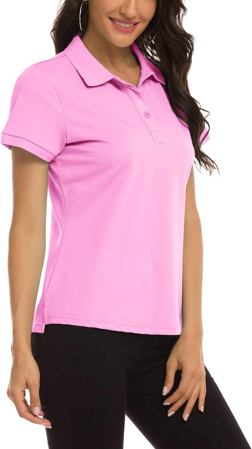 AjezMax Womens Polo Shirt Golf Sport Short Basic Quick Dry Shirt Casual: Clothing