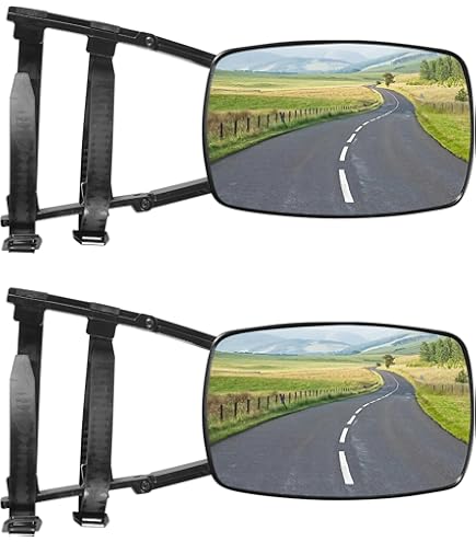 Amazon.com: CIPA 11950 Clip-On Towing Mirror,Black & Silver, 15.75