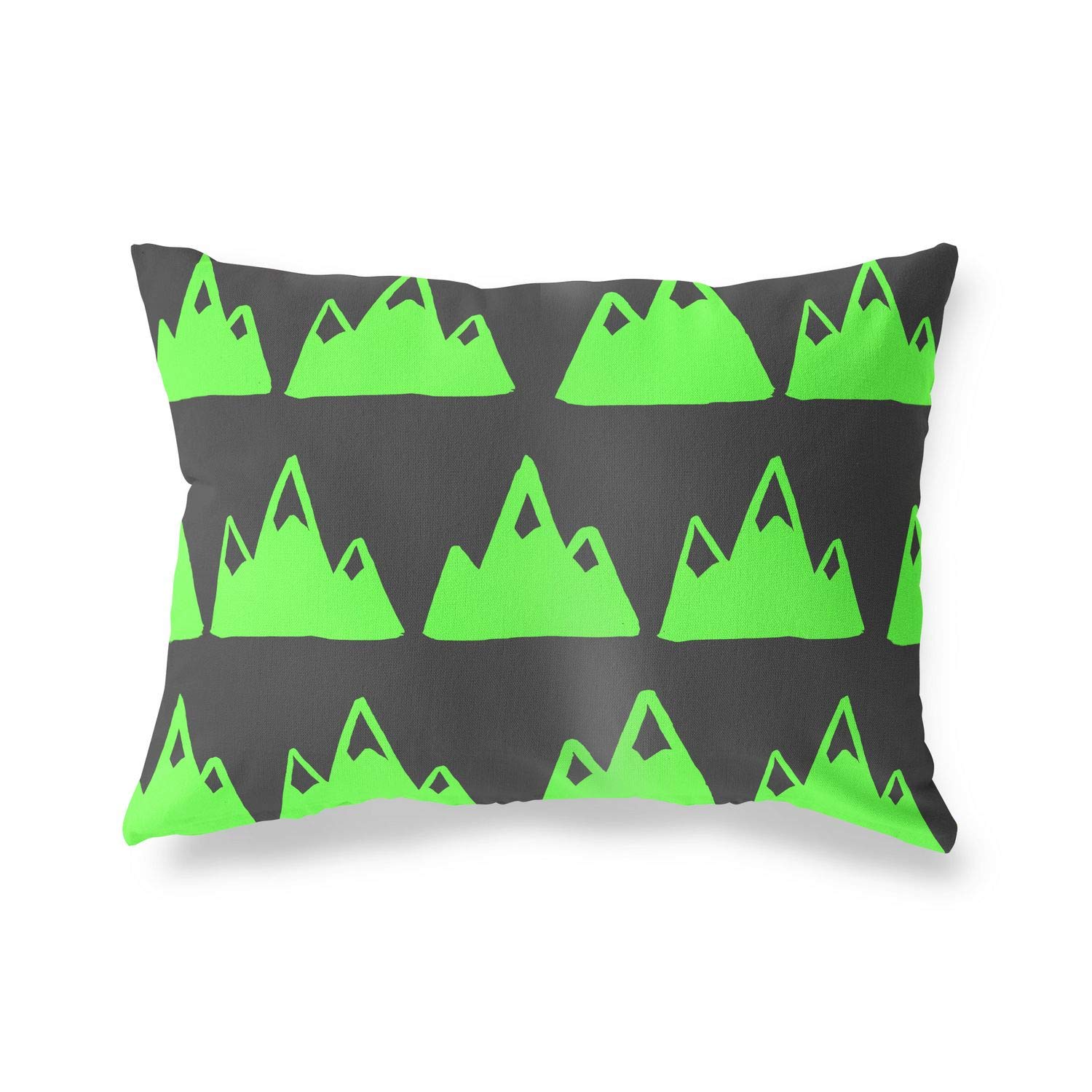 BonaMaison Decorative Cushion Cover, Neon Green Fume Throw Pillow Covers, Home Decorative Pillowcases for Livingroom, Sofa, Bedroom, Size: 45X60 Cm - Designed and Manufactured in Turkey