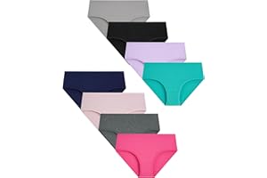 Boboking Teen Girls Underwear Cotton Brief Panties 8 pack