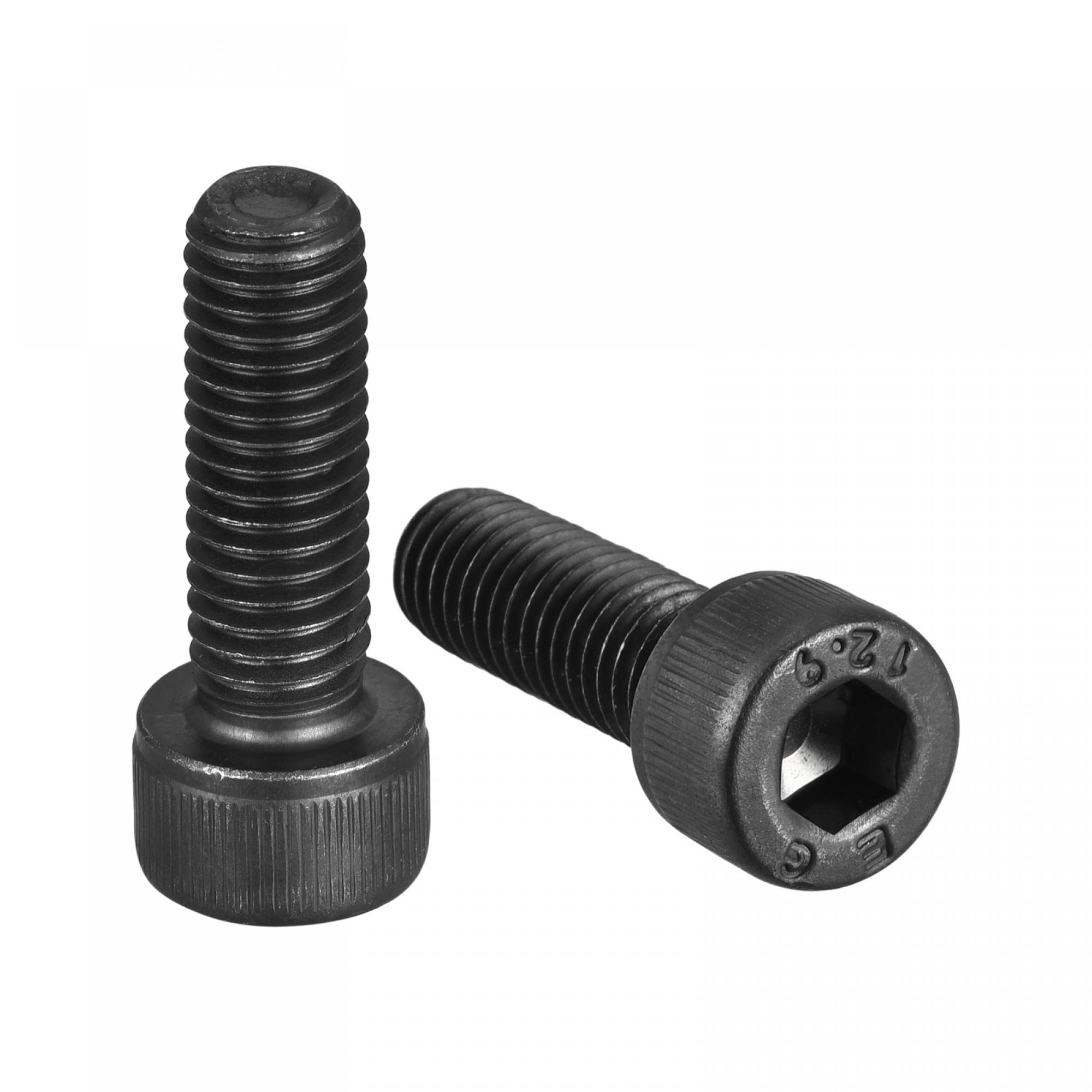 Photo 1 of uxcell M8x25mm Socket Head Bolts 12.9 Grade Alloy Steel Cap Screws Fully Thread 10pcs