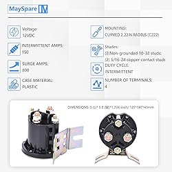 MaySpare Solenoid Relay Switch 12 Volt 4 Terminal