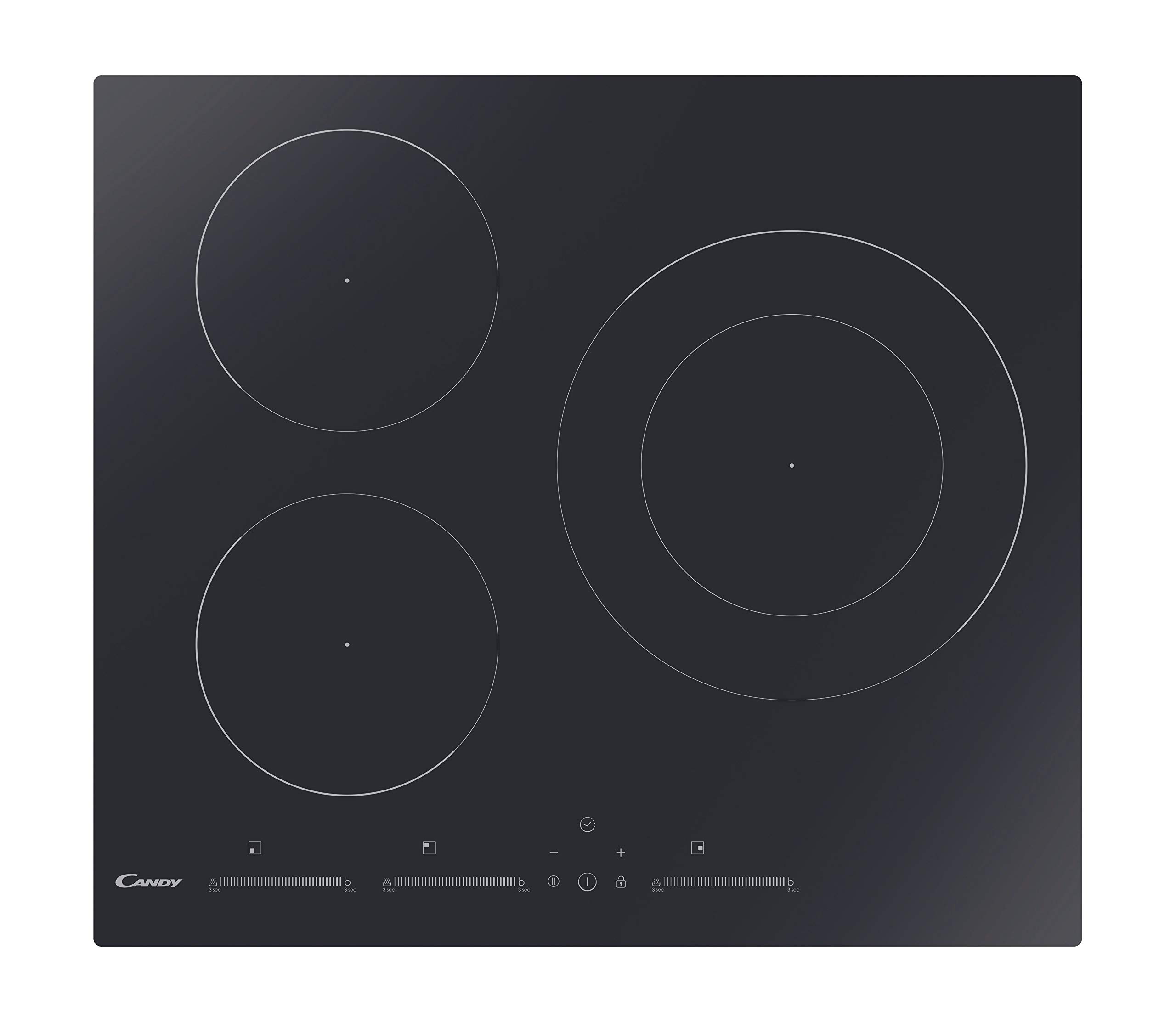 Candy-New-Timeless-CIDMCS633TT-Placa-Induccion-3-Zonas-60CM-69KW-Control-Independiente-Temporizador-Bloqueo
