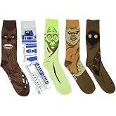 Star Wars The Good Guys Character Faces Crew Socks 5 Pair Pack