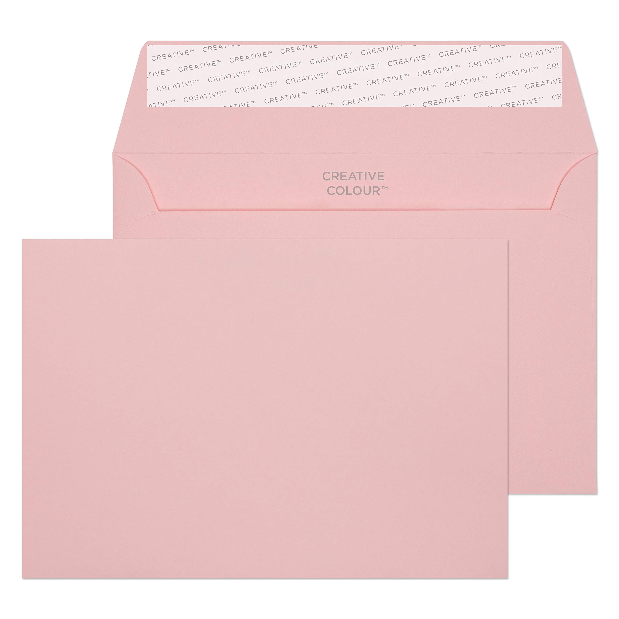Blake Creative Colour C6 114 x 162 mm 120 gsm Peel & Seal Wallet Envelopes (15101) Baby Pink - Pack of 25