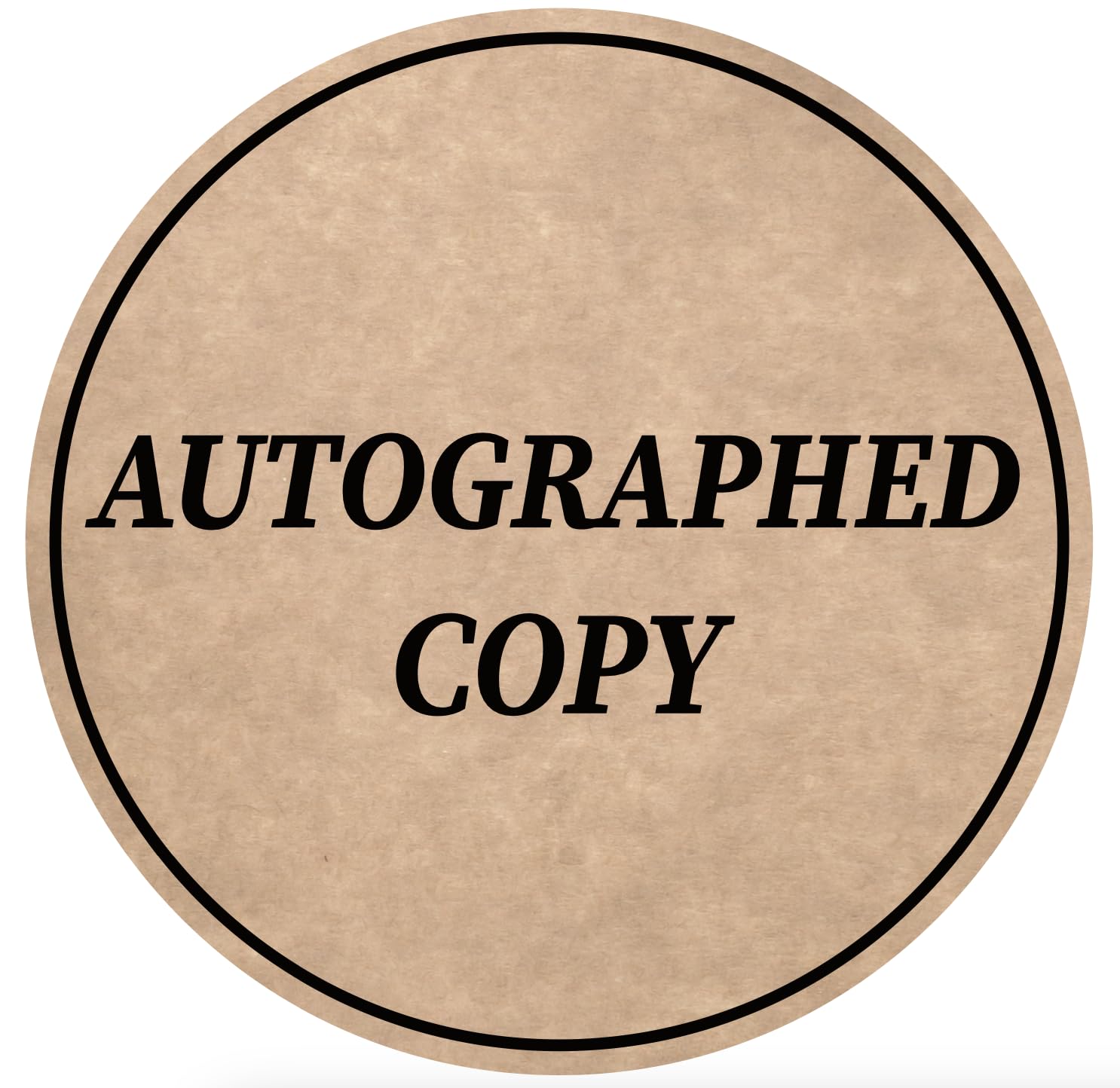 Photo 1 of 1.5 inch 300PCS Waterproof Autographed Sticker Autographed by The Author Stickers for Paperback Books Novels